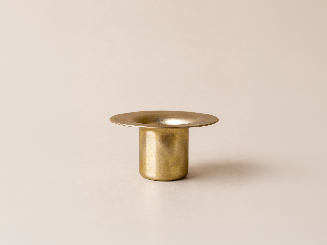 Metalen fleskandelaar - Goud